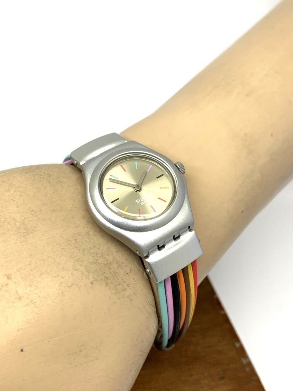Swatch Women's Kids Watch YSS1006 Irony Swiss Quartz Filamento Multicolor 25mm - Picture 5 of 13